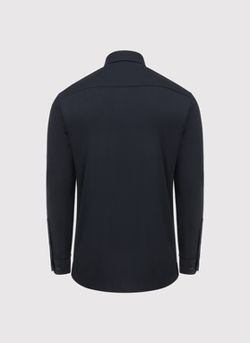 Czarna koszula typu popover