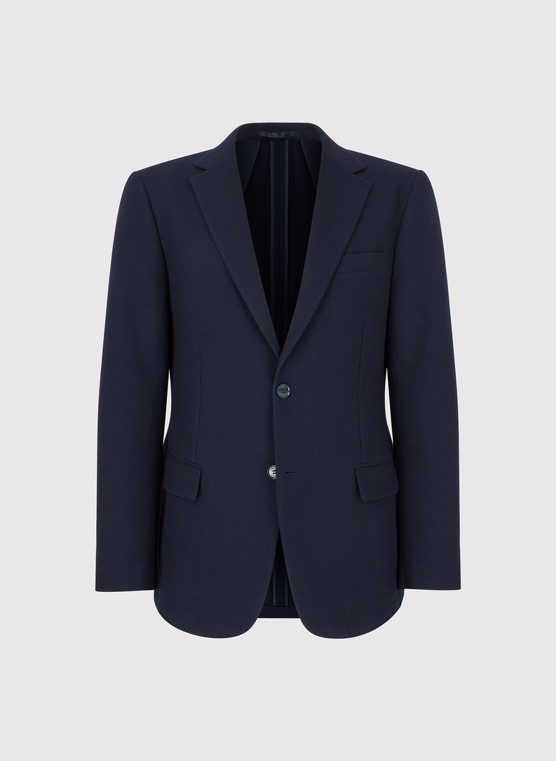 Granatowa marynarka męska z wełny