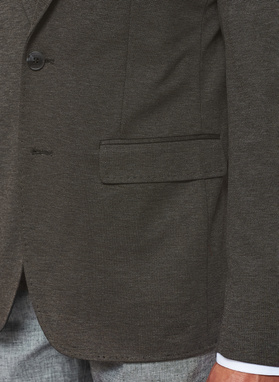 Brązowa dzianinowa marynarka męska