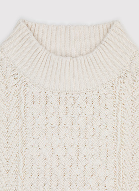 Beżowy sweter męski