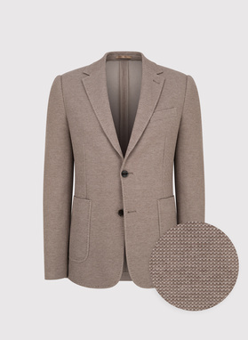 Brązowa marynarka z dzianiny