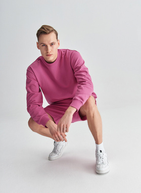 Różowe szorty oversize C22SF-WS-004-R-0