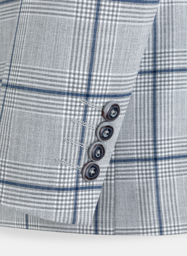 Szara marynarka garniturowa P22SF-3G-010-S-S