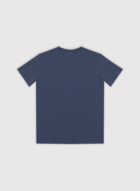 Niebieski t-shirt męski