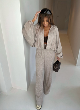 Komplet bluza i spodnie POOL COZY mocca