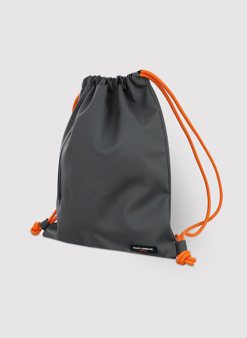 Plecak-worek męski w kolorze szarym