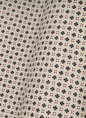 Poszetka męska ecru w kwiatki