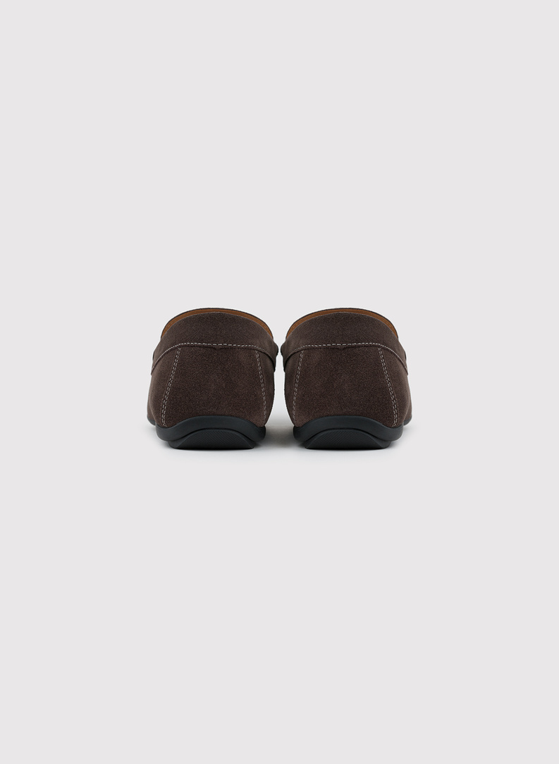 Brązowe męskie mokasyny