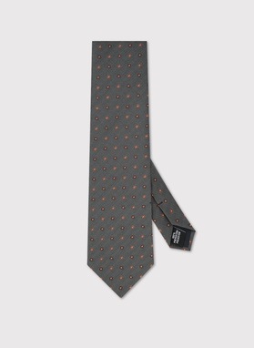 Zielony krawat w kwiaty