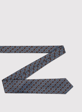 Brązowy krawat męski