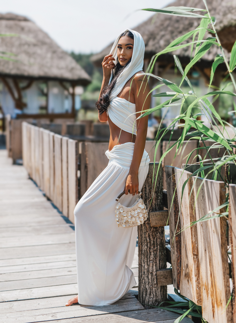 Komplet top i spodnie RIVIERA MUSE SET ecru