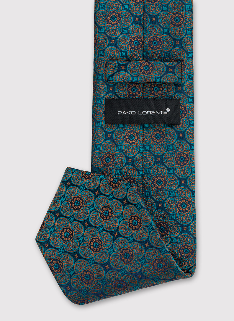 Krawat męski w kwiaty