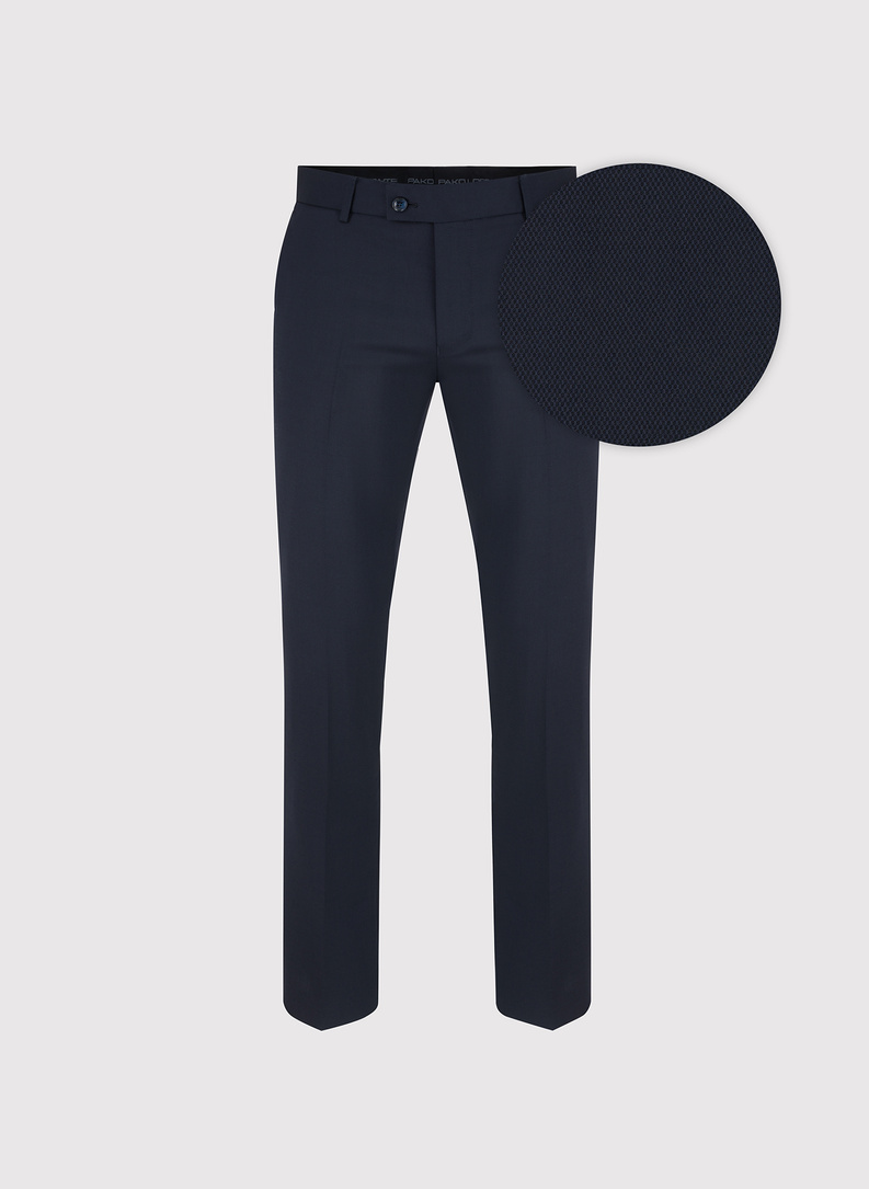 Spodnie garniturowe w kolorze granatowym