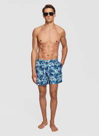 Szorty kąpielowe w niebieski wzór koralowy