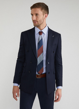 Krawat męski granatowy P22SF-KX-001-G-0