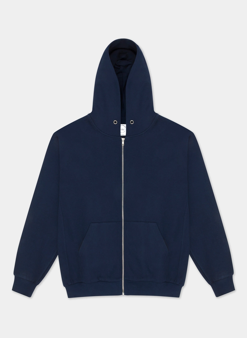 Bluza rozpinana z kapturem granatowa C21WF-2R-004-G - zdjecie nr 1
