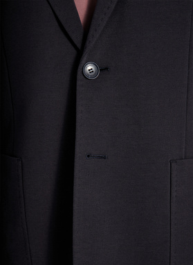 Granatowa dzianinowa marynarka męska