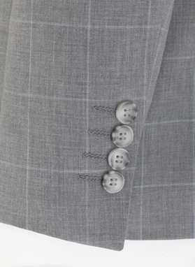 Szara marynarka garniturowa P22SF-3G-009-S-S