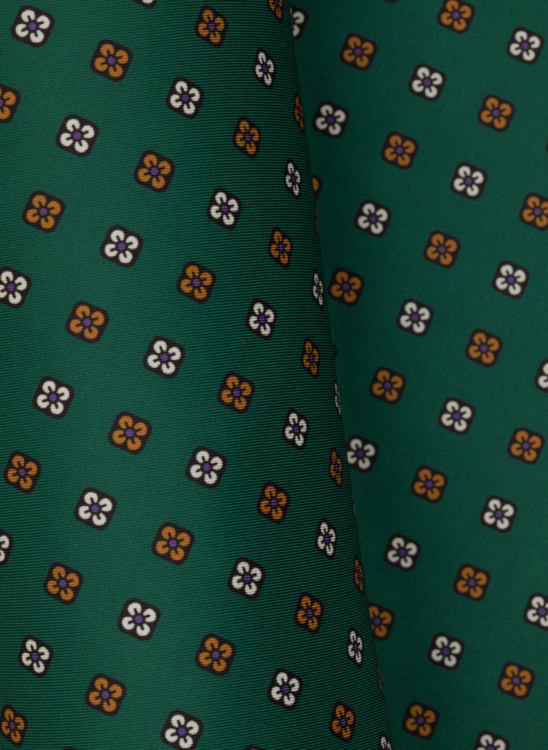 Męska poszetka w kolorze zielonym