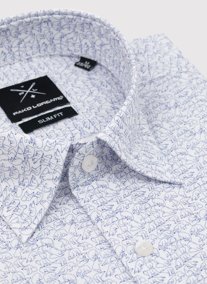 Koszula męska w drobny wzór