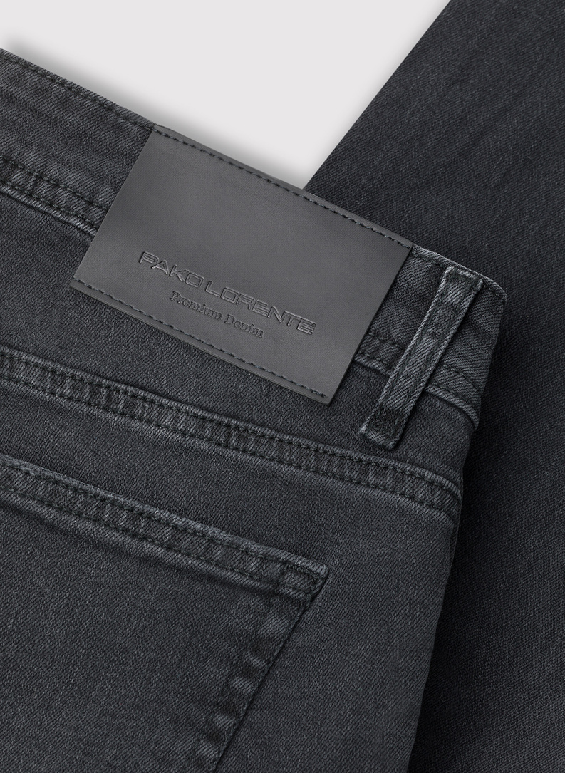 Szare spodnie męskie jeans