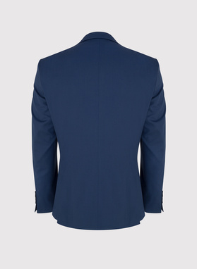 Wełniana marynarka garniturowa w kolorze niebieskim