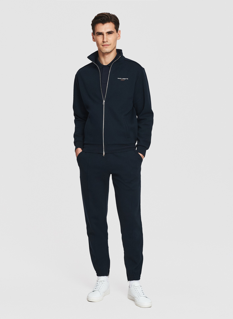 Granatowa bluza dresowa rozpinana
