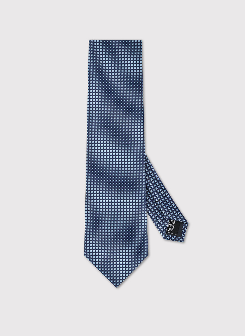 Krawat męski w niebieski wzór