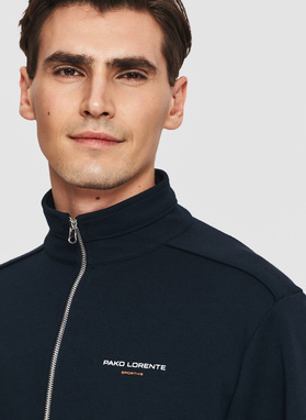 Granatowa bluza dresowa rozpinana
