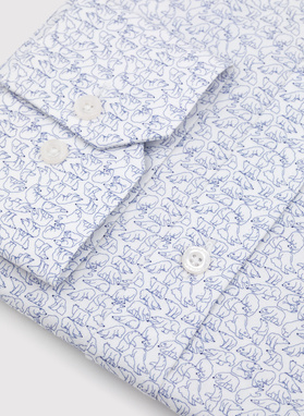 Koszula męska w drobny wzór