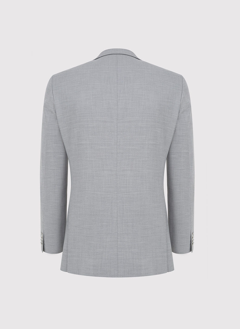 Szary garnitur męski