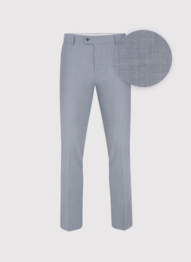 Gładkie szare spodnie garniturowe