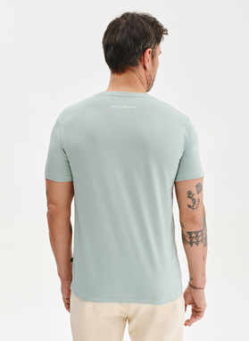 Bawełniany zielony t-shirt