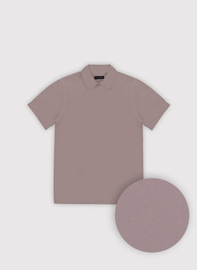 Fioletowy t-shirt polo