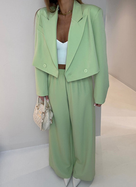 Zielony garnitur damski PARMA