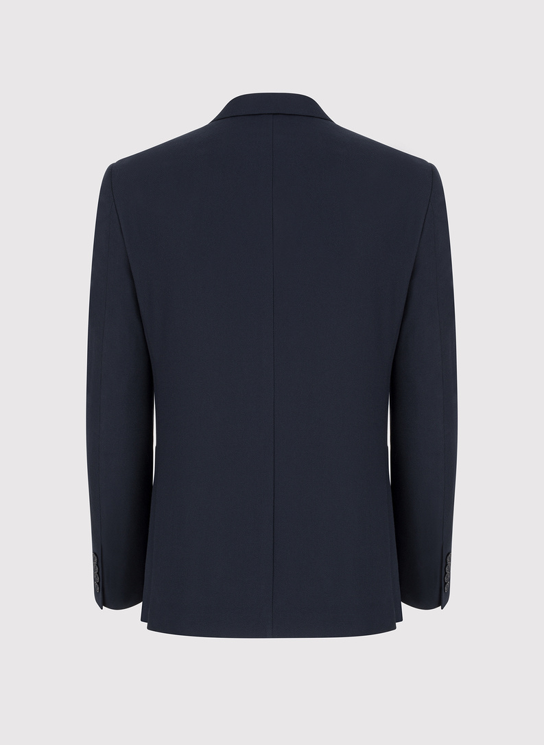 Granatowa dwurzędowa marynarka męska