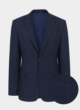 Granatowa marynarka garniturowa P22SF-3G-013-G-S