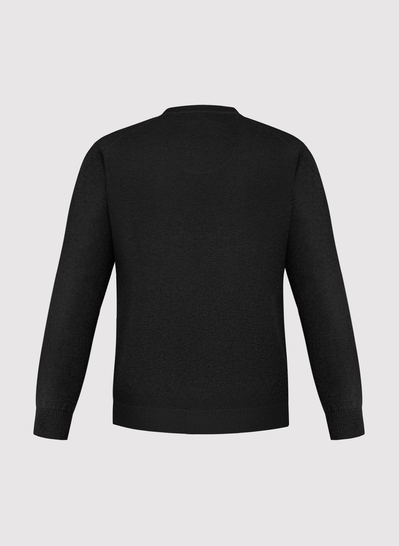 Czarny sweter męski v-neck