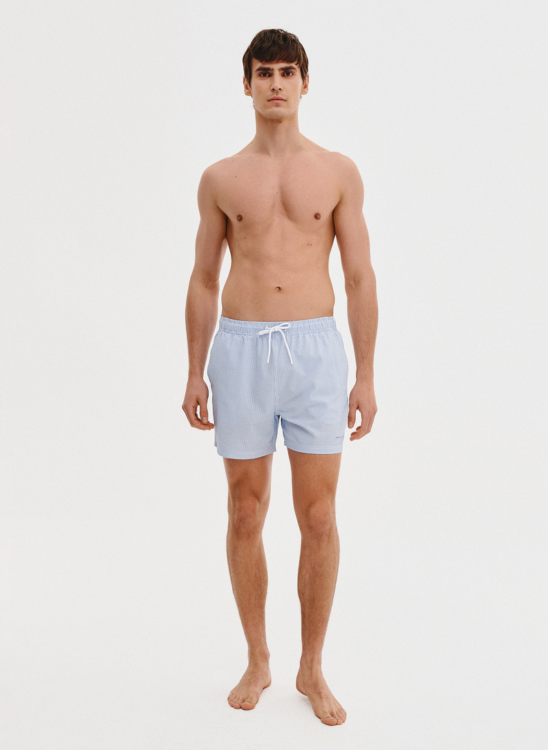 Niebieskie szorty kąpielowe męskie