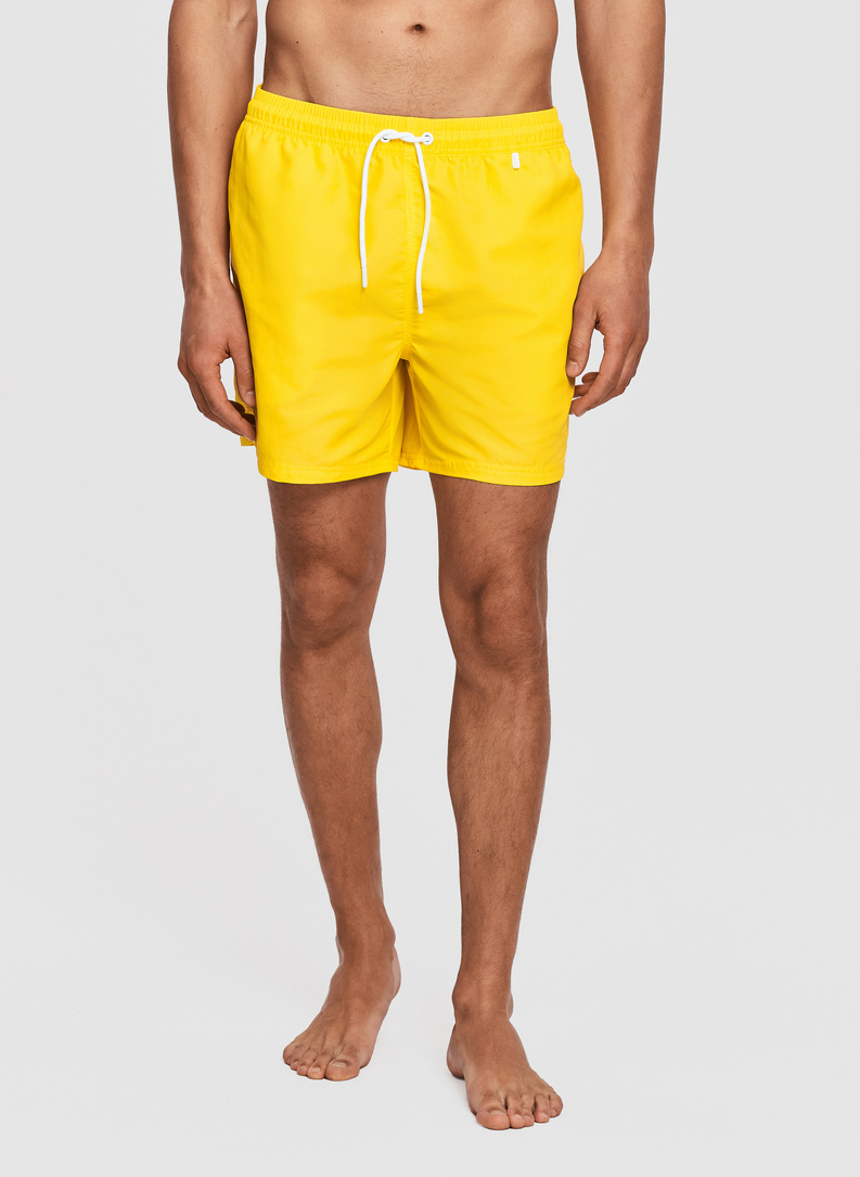 Żółte szorty kąpielowe męskie