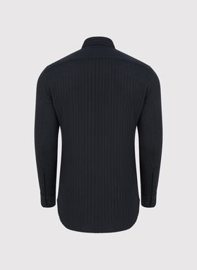 Bawełniana koszula męska w czarnym kolorze