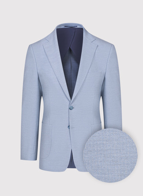 Niebieska marynarka garniturowa