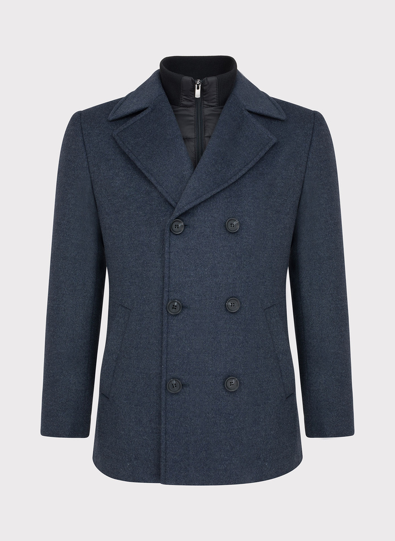 Płaszcz męski szary P22WF-7X-003-L-0