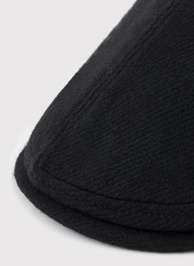 Czarny kaszkiet męski