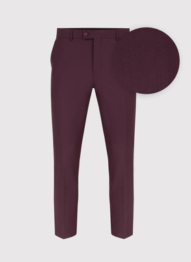 Bordowe spodnie garniturowe P22SF-6G-016-D-S