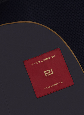 Granatowa marynarka z wełną