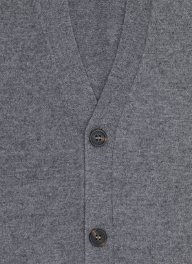 Męski kardigan w szarym kolorze