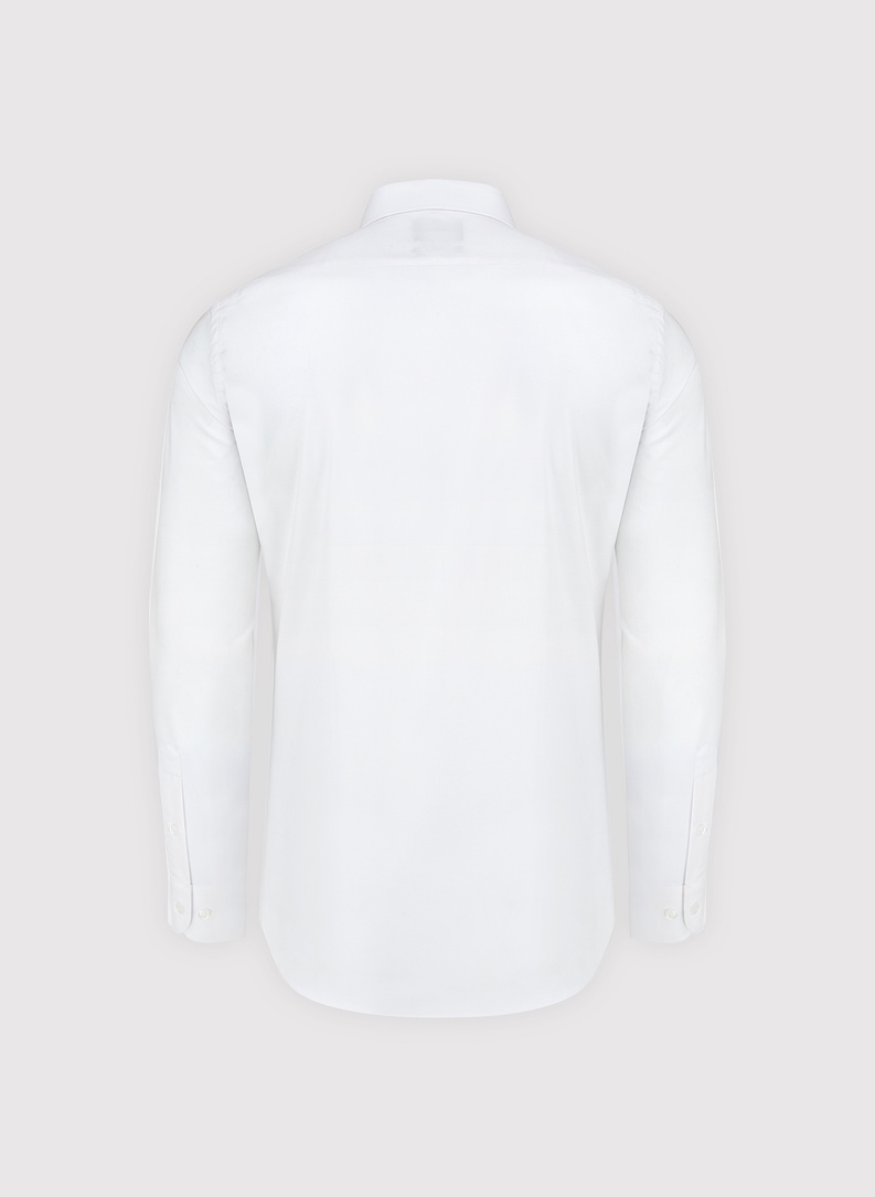 Biała koszula męska z bawełny