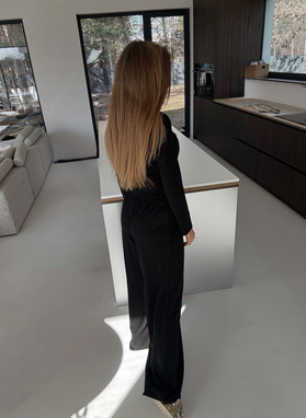 Komplet damski CREWT w kolorze czarnym