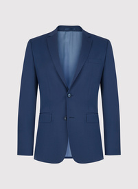 Wełniana marynarka garniturowa w kolorze niebieskim